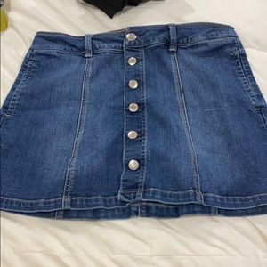 american eagle denim skirt